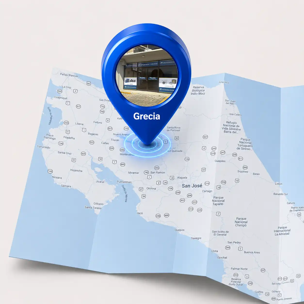 Mapa de ubicación LEAHO Grecia Alajuela