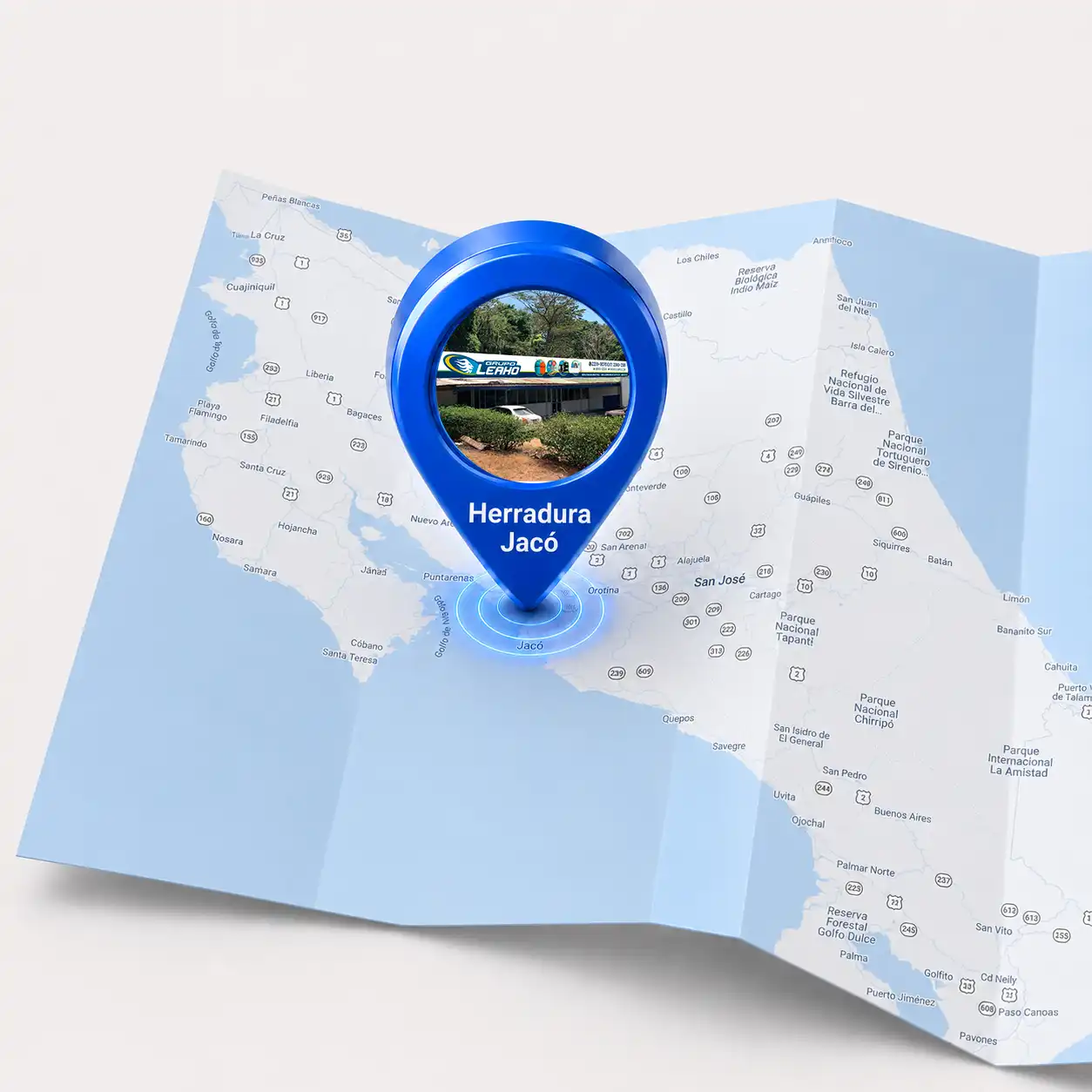 Mapa de ubicación LEAHO Herradura Jacó