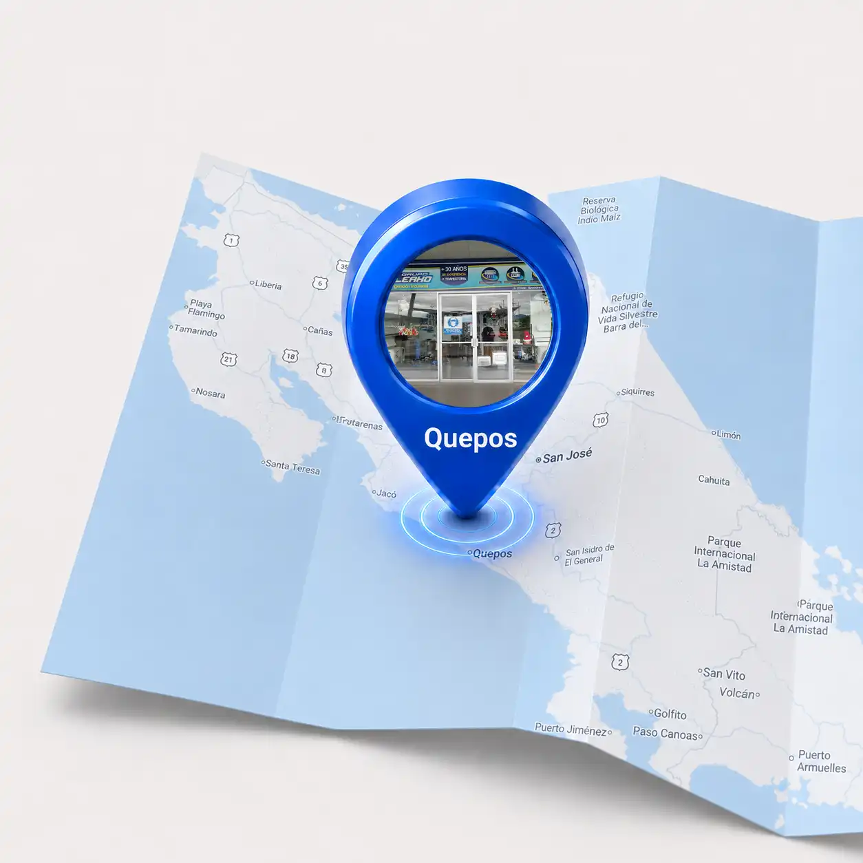 Mapa de ubicación LEAHO Quepos