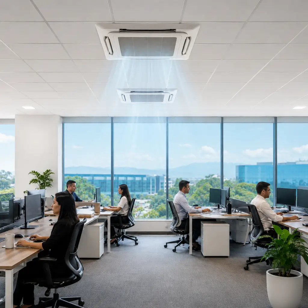 Aire acondicionado comercial LEAHO para oficinas y locales