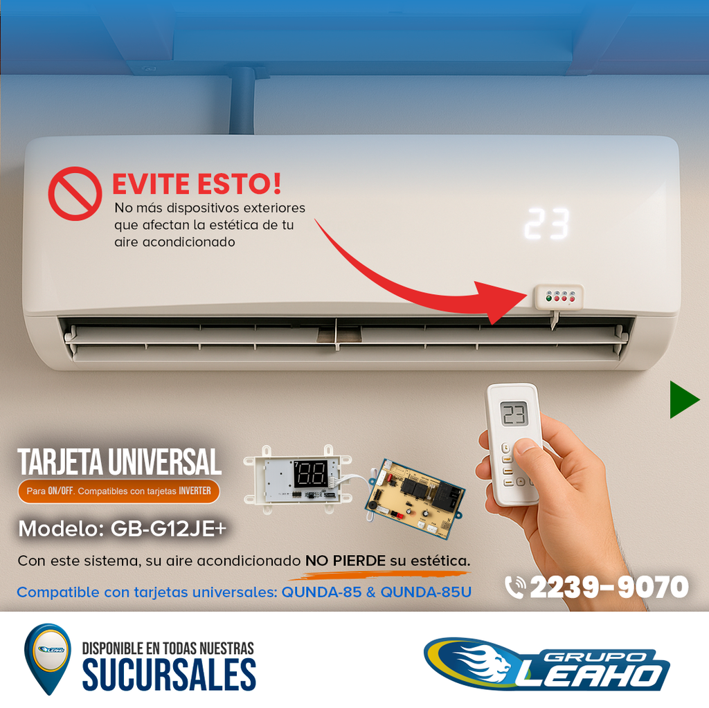 TARJETA UNIVERSAL GB-G12JE+ CON  BASE 