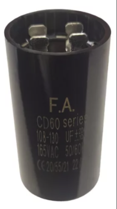 Capacitor de arranque 110 Voltios 108-130 micro faradios