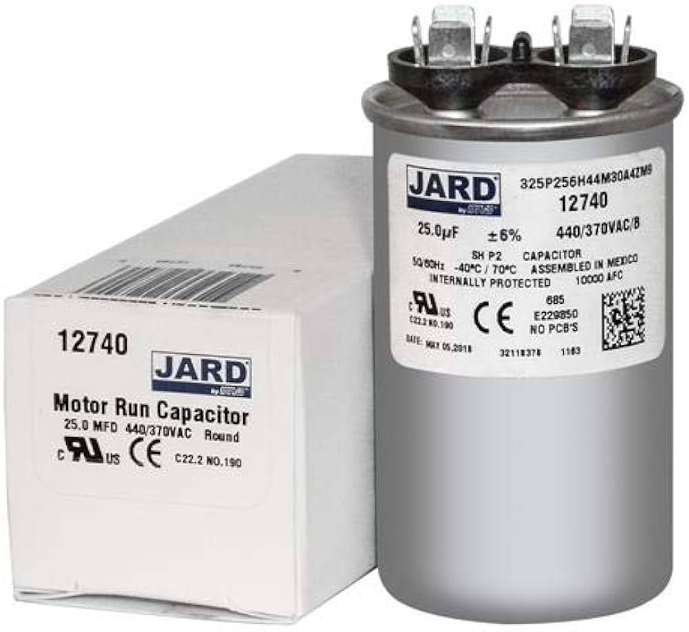 Capacitor de trabajo 440 Voltios 25 Microfaradios