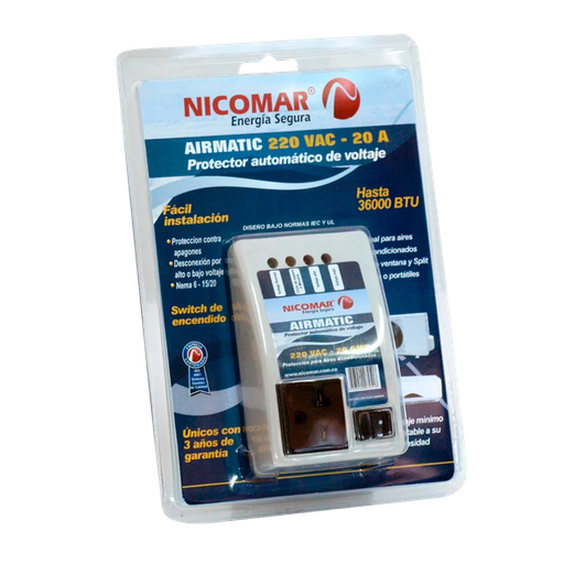 [1701525] Protector de Voltaje Airmatic Nicomar 220v